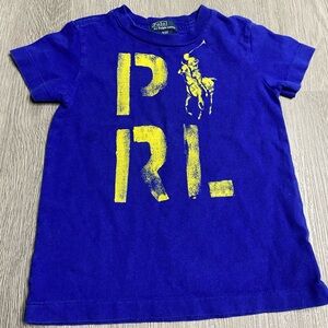 Ralph Lauren Polo Tshirt Boys Size 3T Blue Preowned